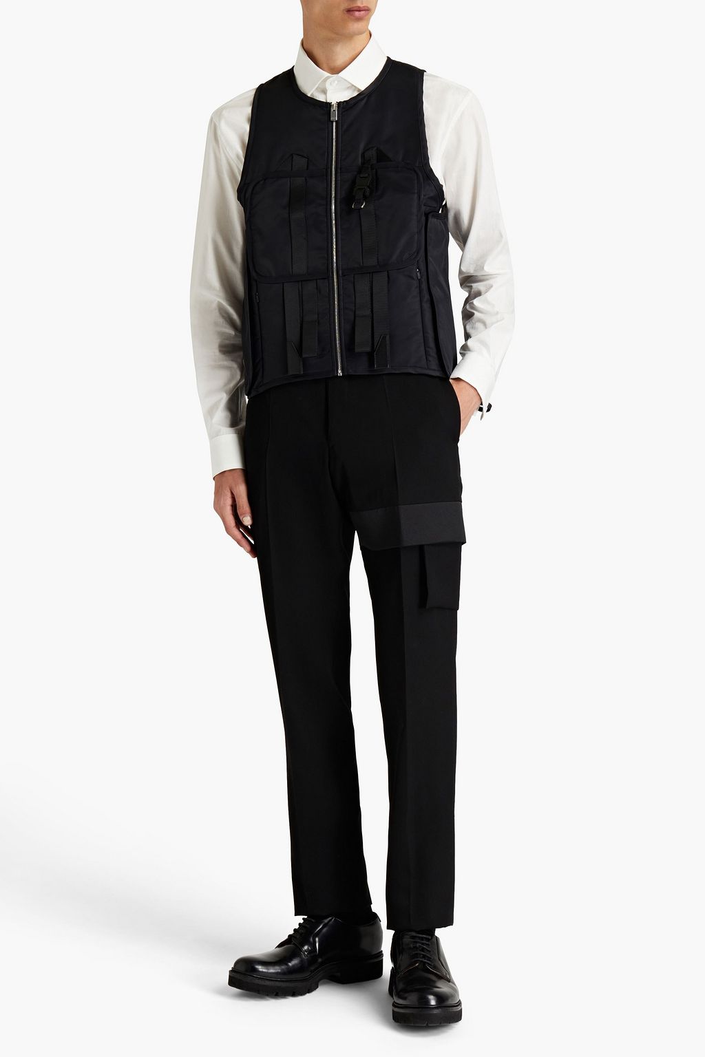 1017 ALYX 9SM Satin-trimmed wool-twill suit pants