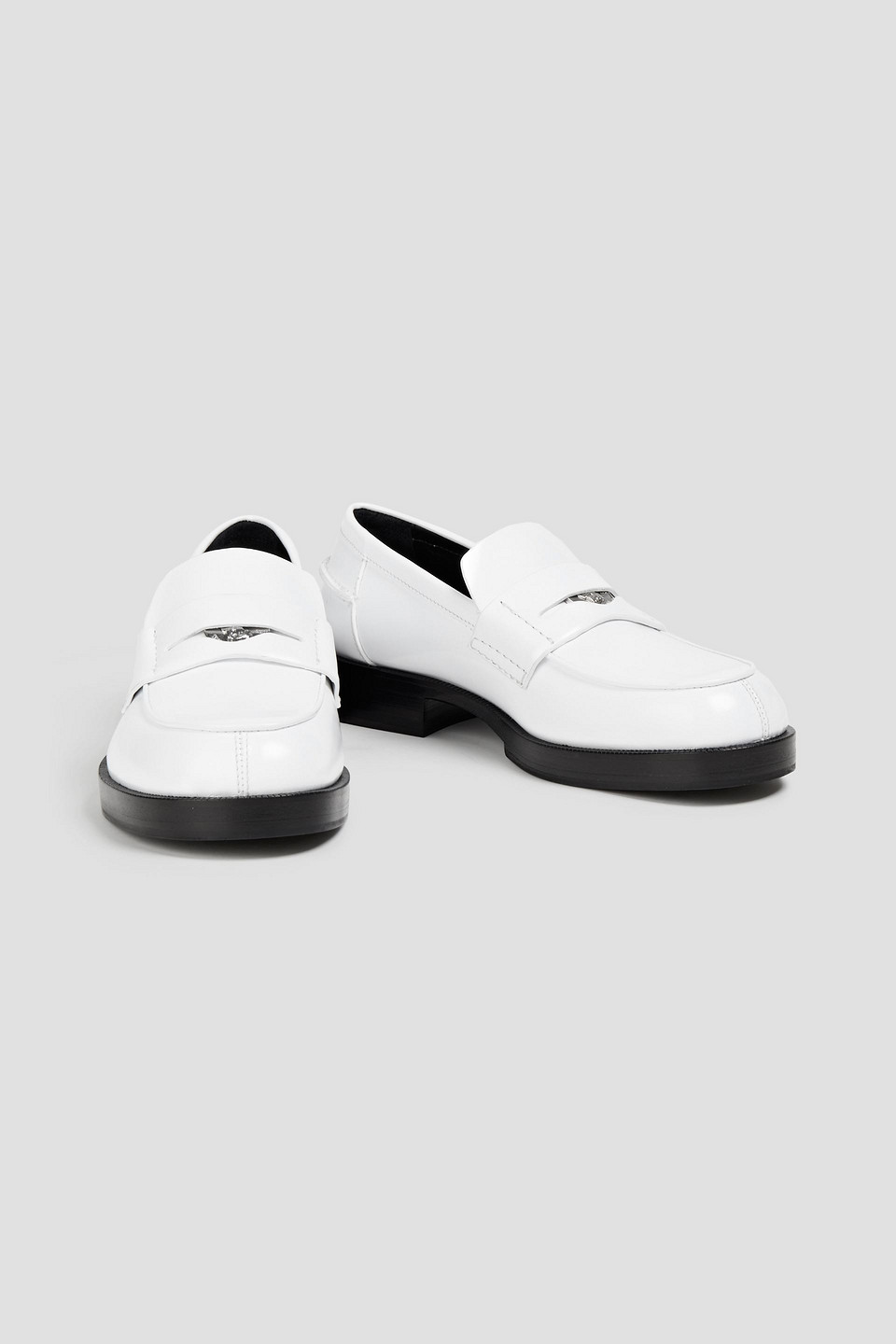 Alyx 1017  9sm Man Leather Penny Loafers In White