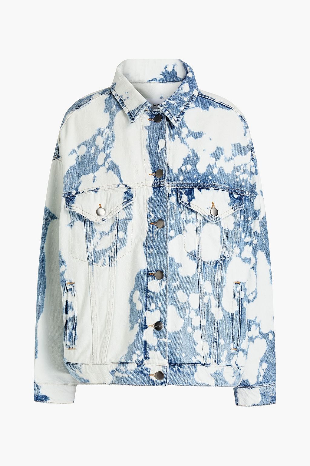 Light denim Oversized bleached denim 
