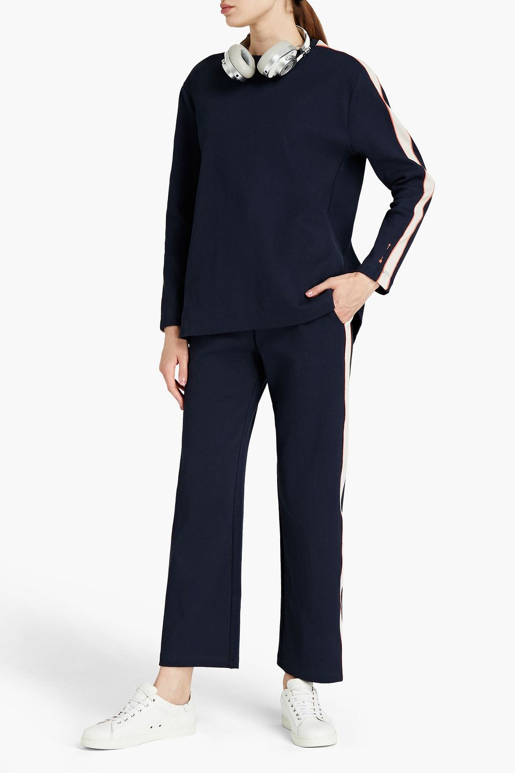 THE UPSIDE Aliya ribbed stretch-cotton jersey top