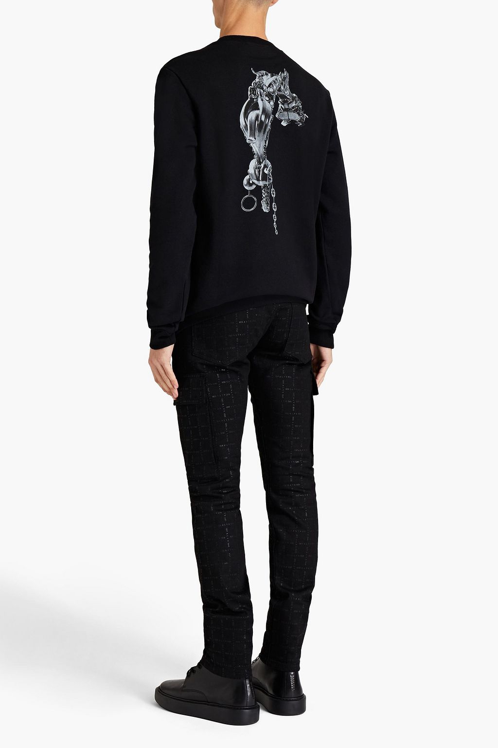 1017 ALYX 9SM Printed cotton-fleece sweatshirt
