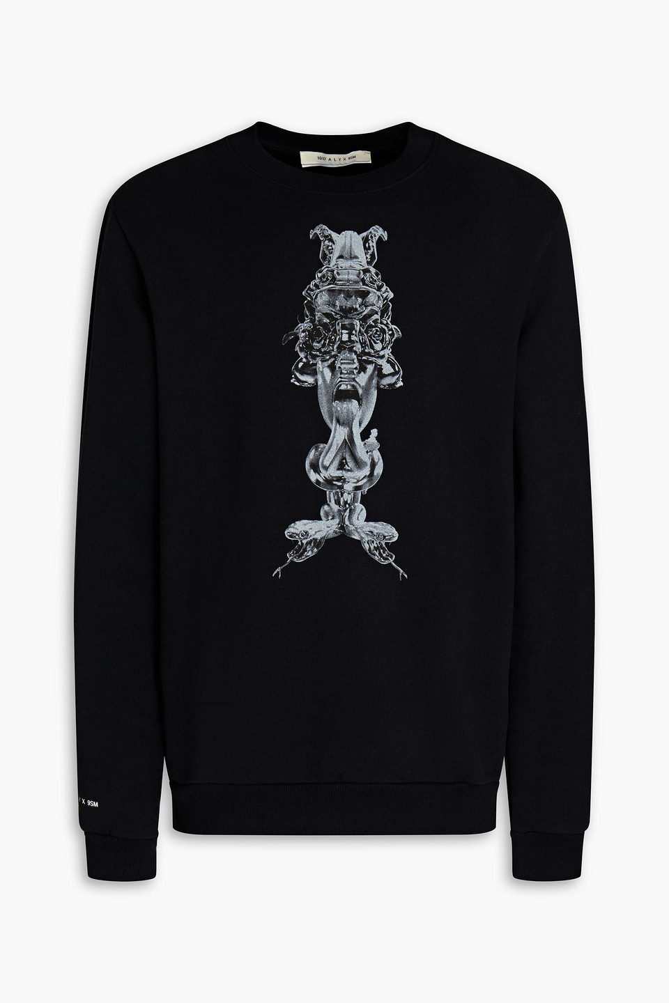 Printed cotton-fleece sweatshirt