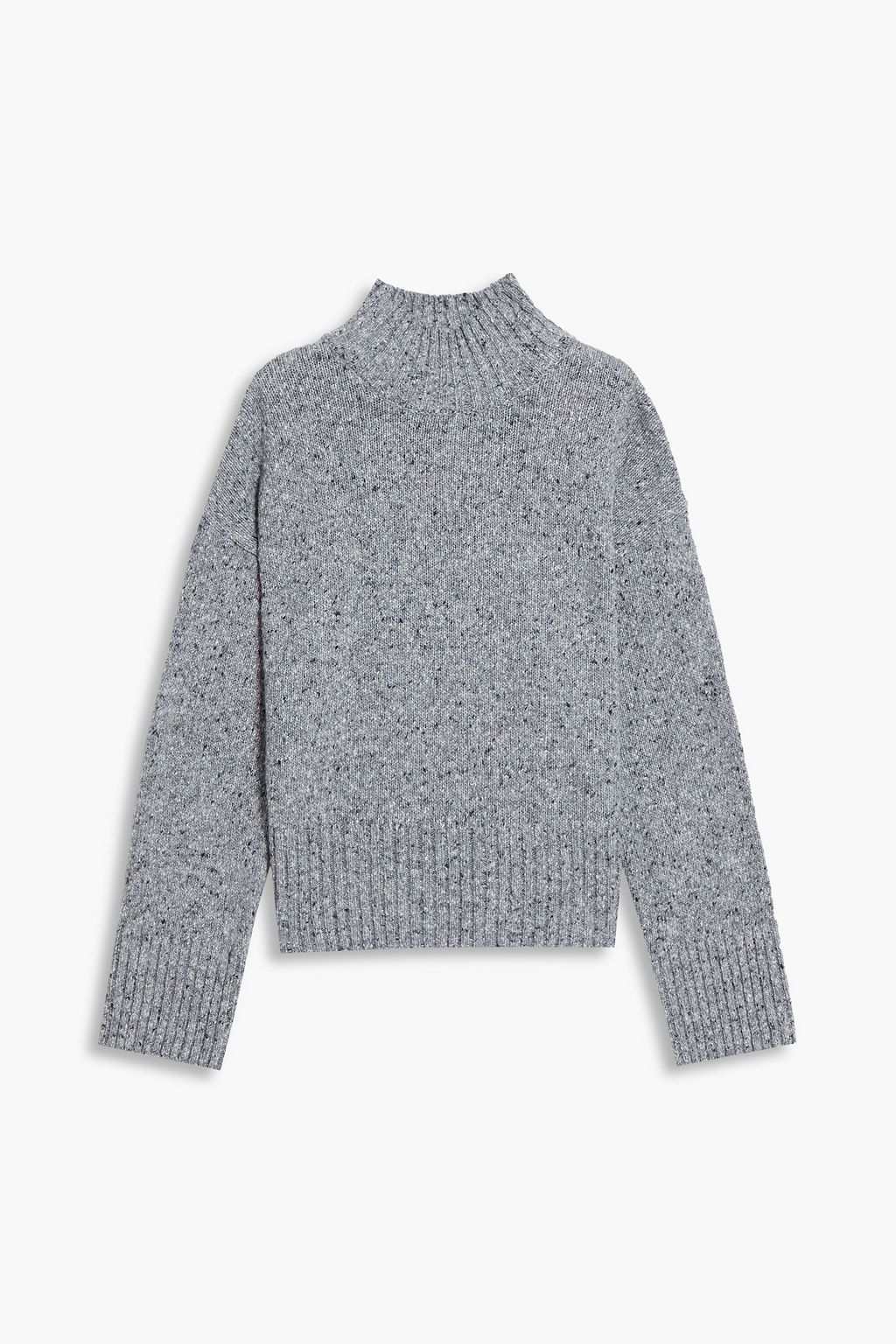 Frame - Donegal Recycled wool-blend Turtleneck Sweater Gray - L