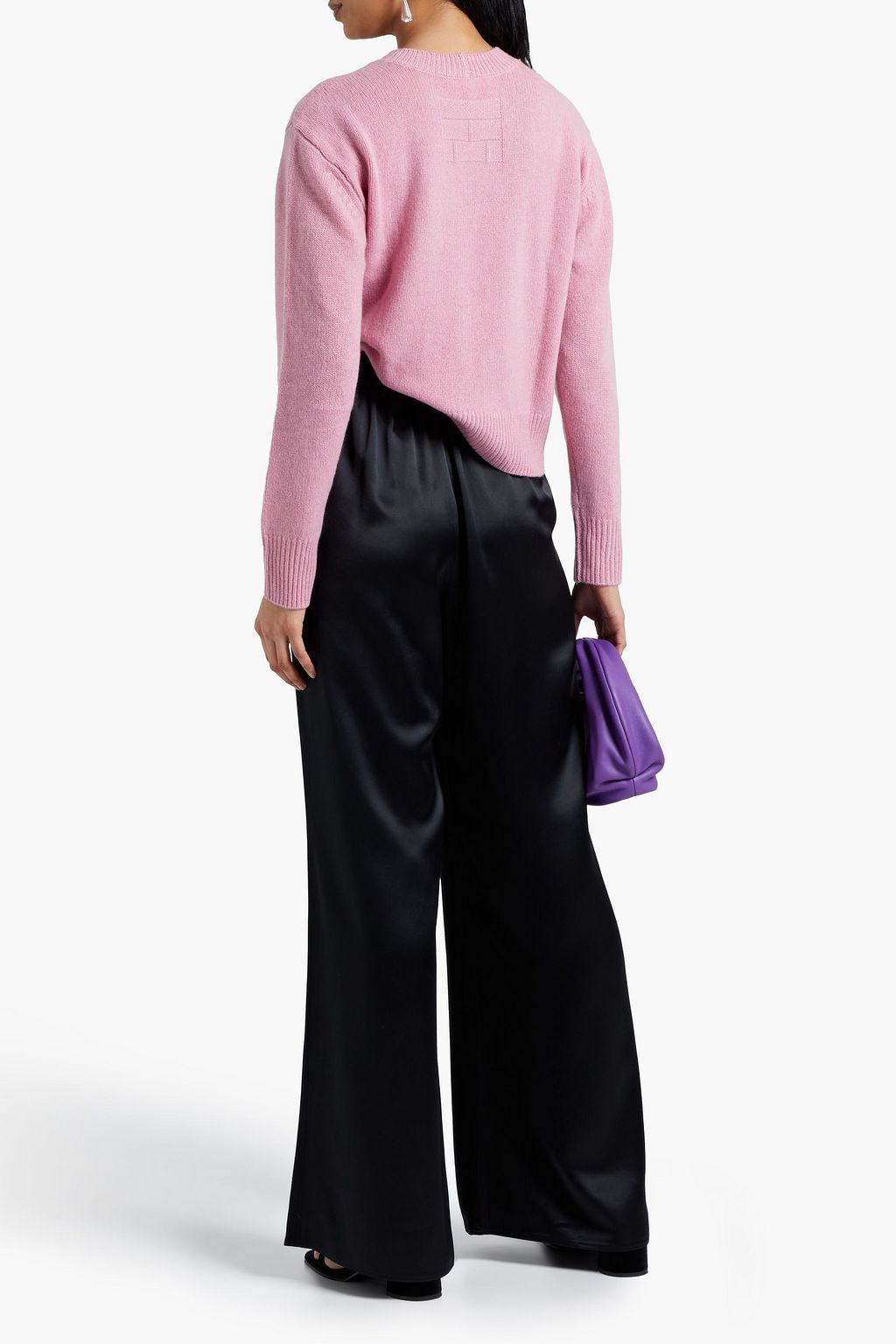 FRAME Satin wide-leg pants