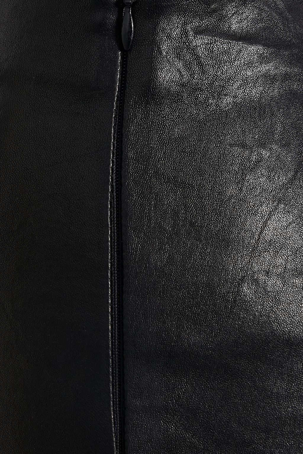 FRAME Textured-leather leggings
