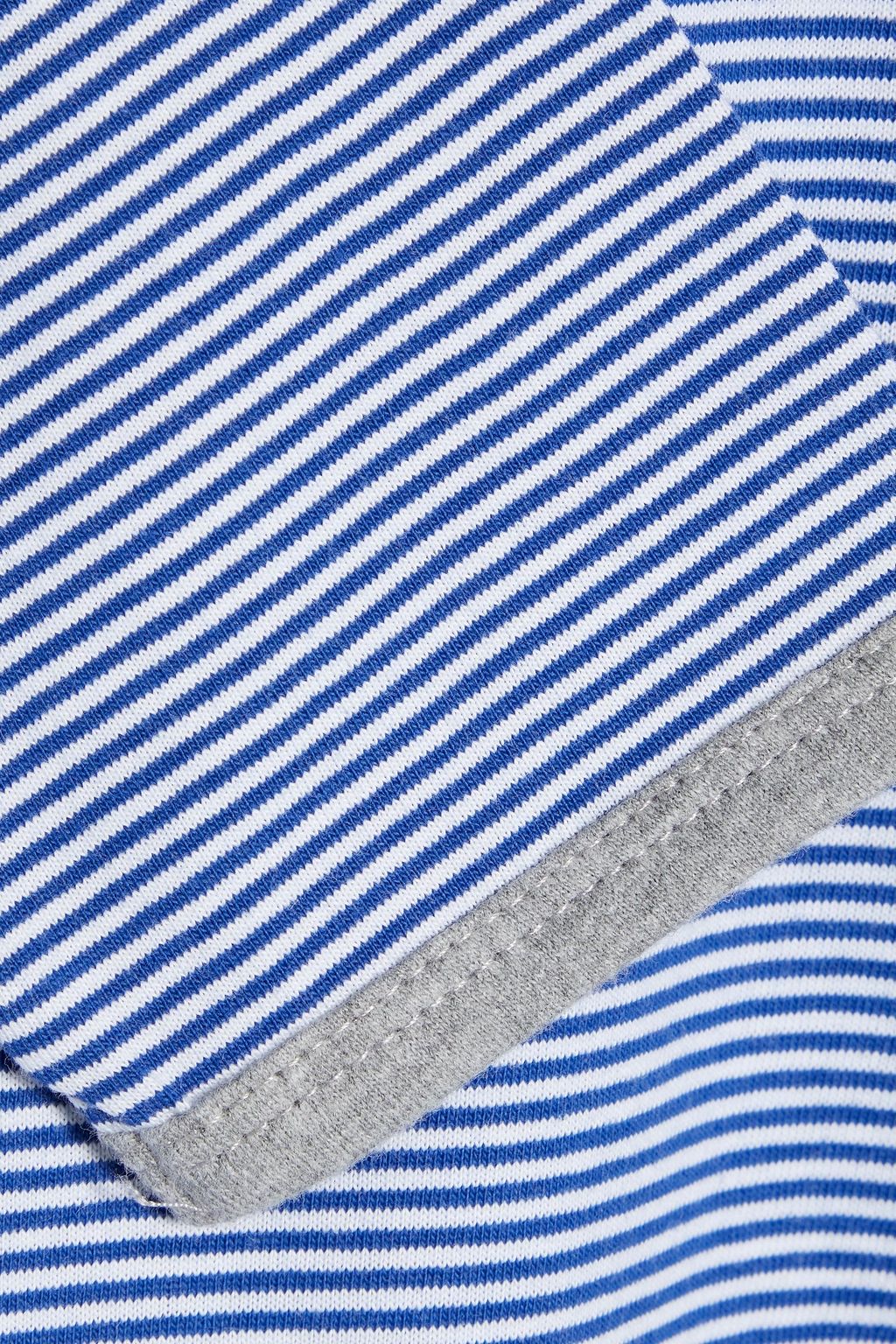 SLEEPY JONES Striped cotton-jersey pajama top