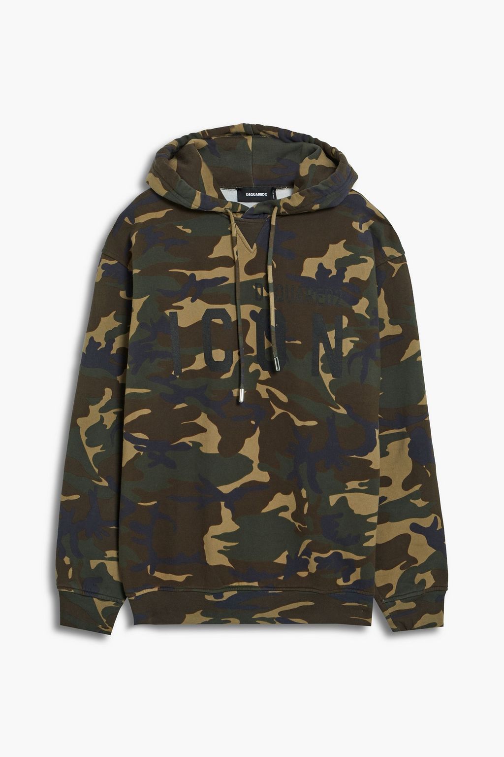 DSQUARED2 Printed cotton-fleece hoodie | THE OUTNET