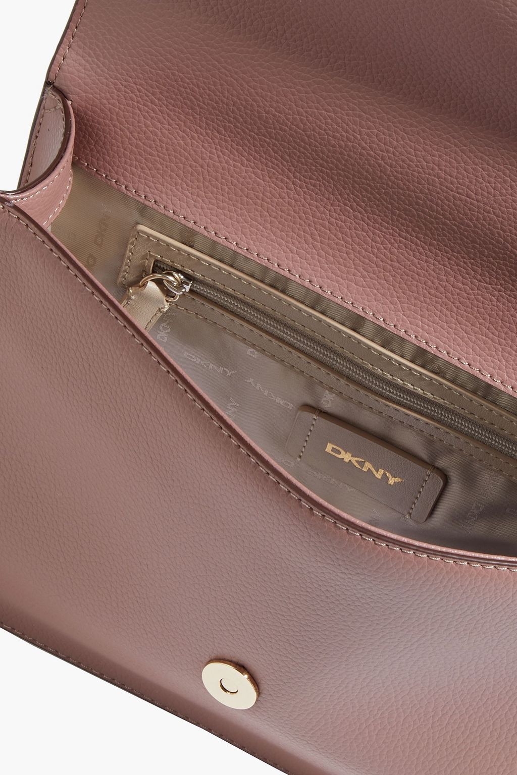 DKNY Elissa appliquéd pebbledleather shoulder bag THE