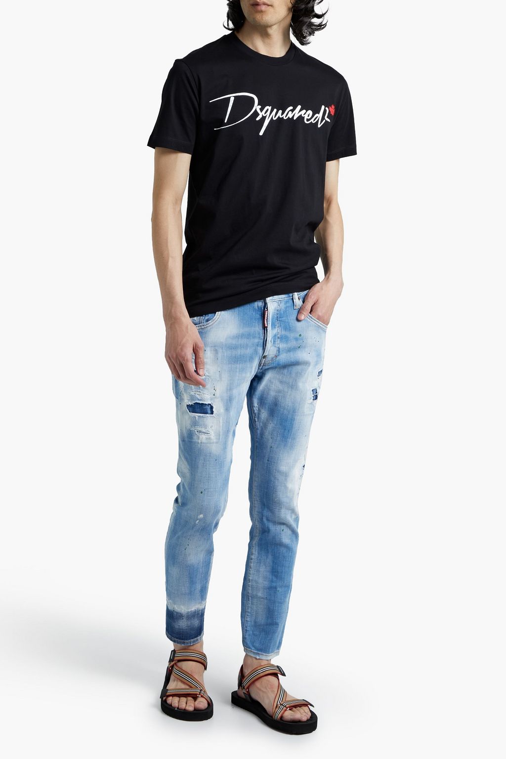 DSQUARED2 Printed cotton-jersey T-shirt