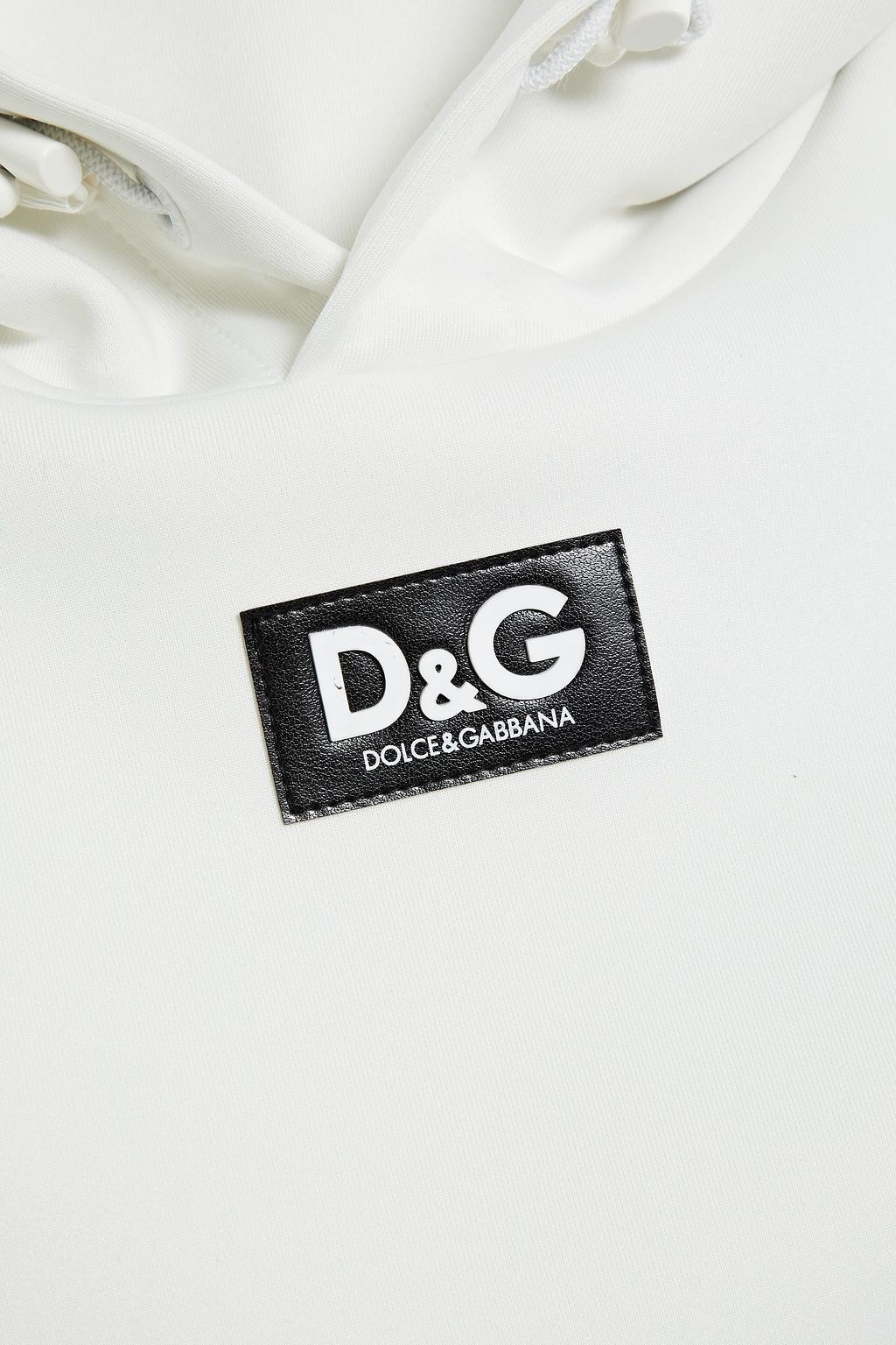 DOLCE & GABBANA Appliquéd neoprene hoodie