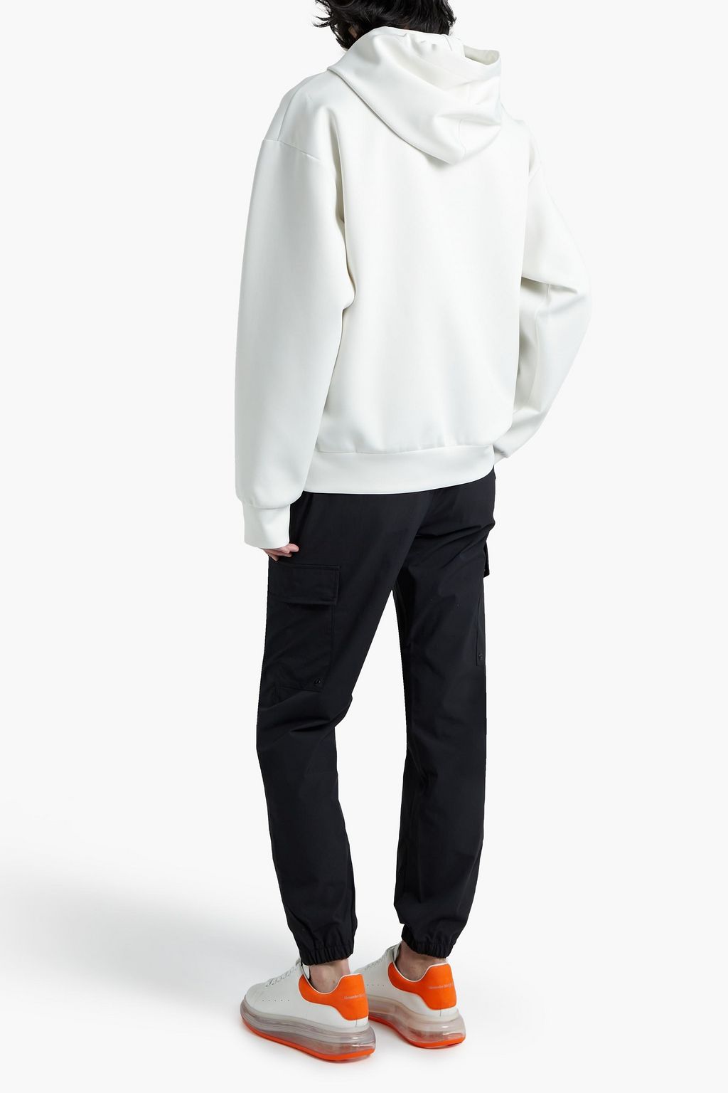 DOLCE & GABBANA Appliquéd neoprene hoodie