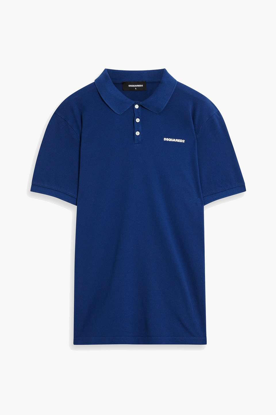 Dsquared2 Cotton Polo Shirt In Royal Blue
