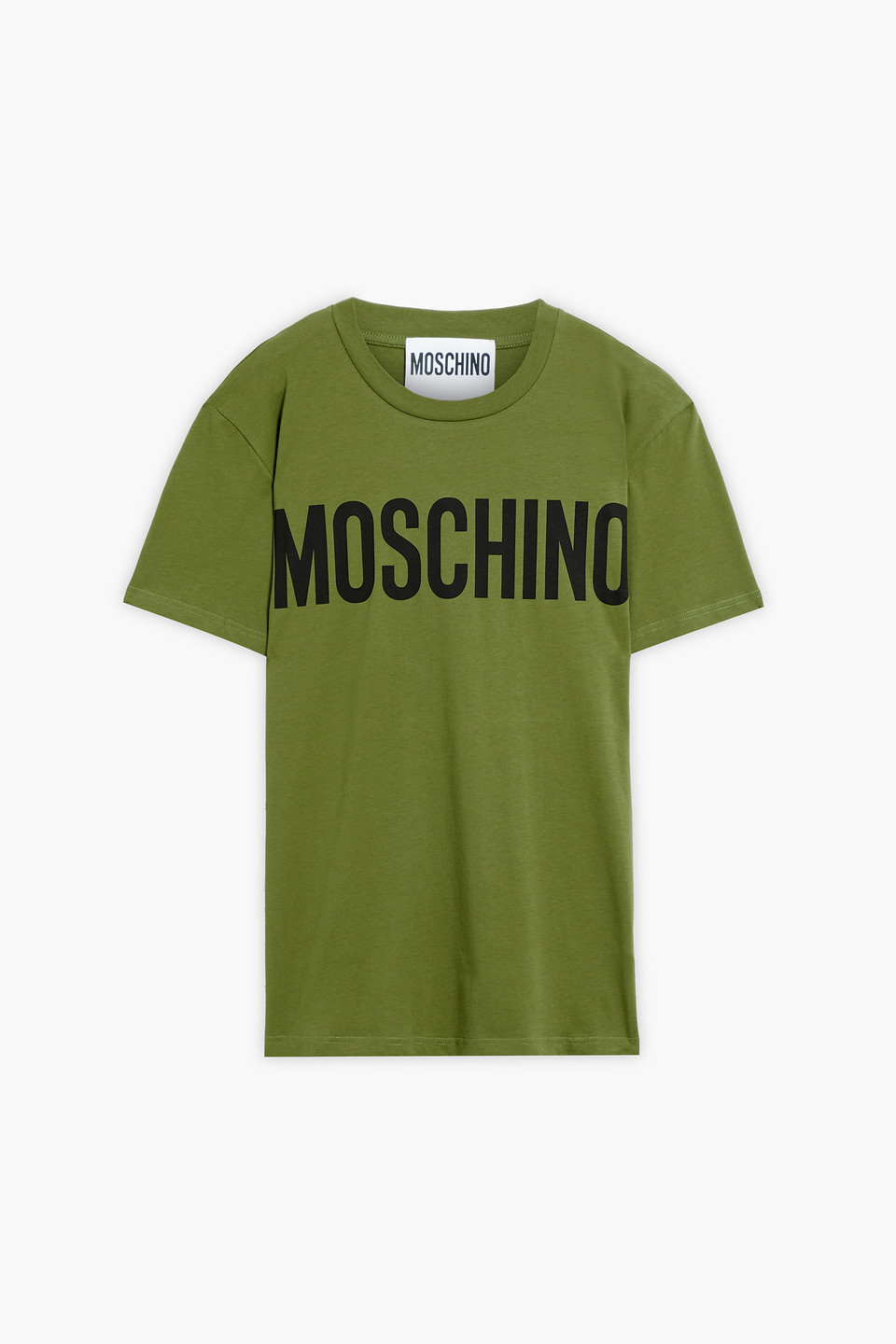 【MOSCHINO】オーガニックコットン・ジャージーTシャツ Printed organic cotton jersey T-shirt | Moschino