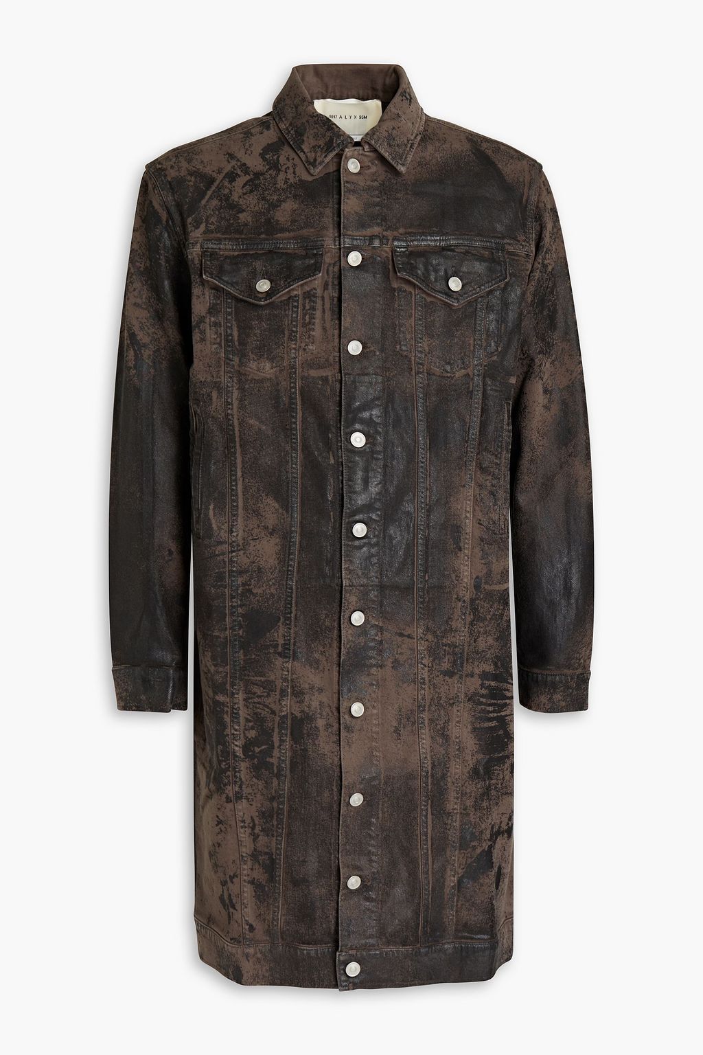1017 ALYX 9SM Waxed denim coat Sale up to 70 off THE