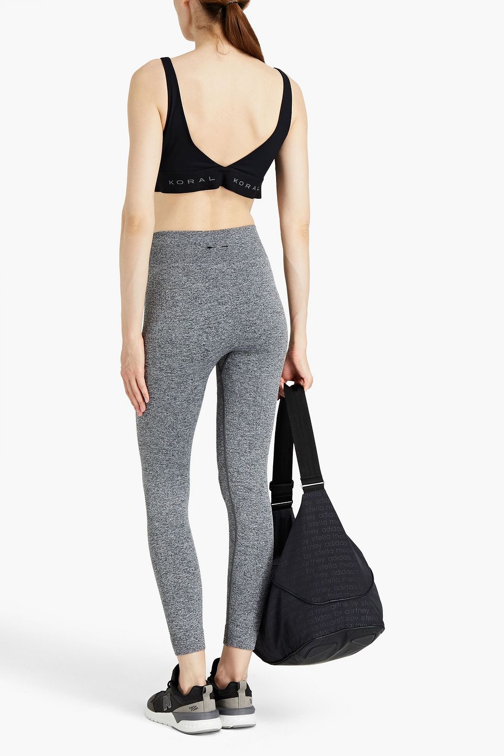 THE UPSIDE Ayama mélange ribbed-knit leggings