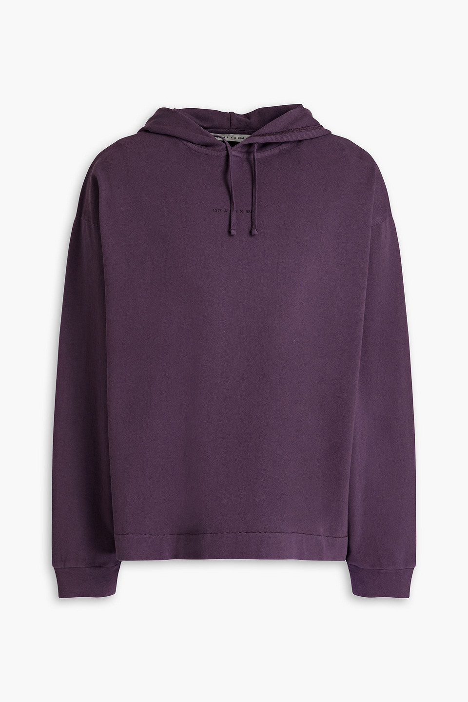 Logo-print cotton-jersey hoodie