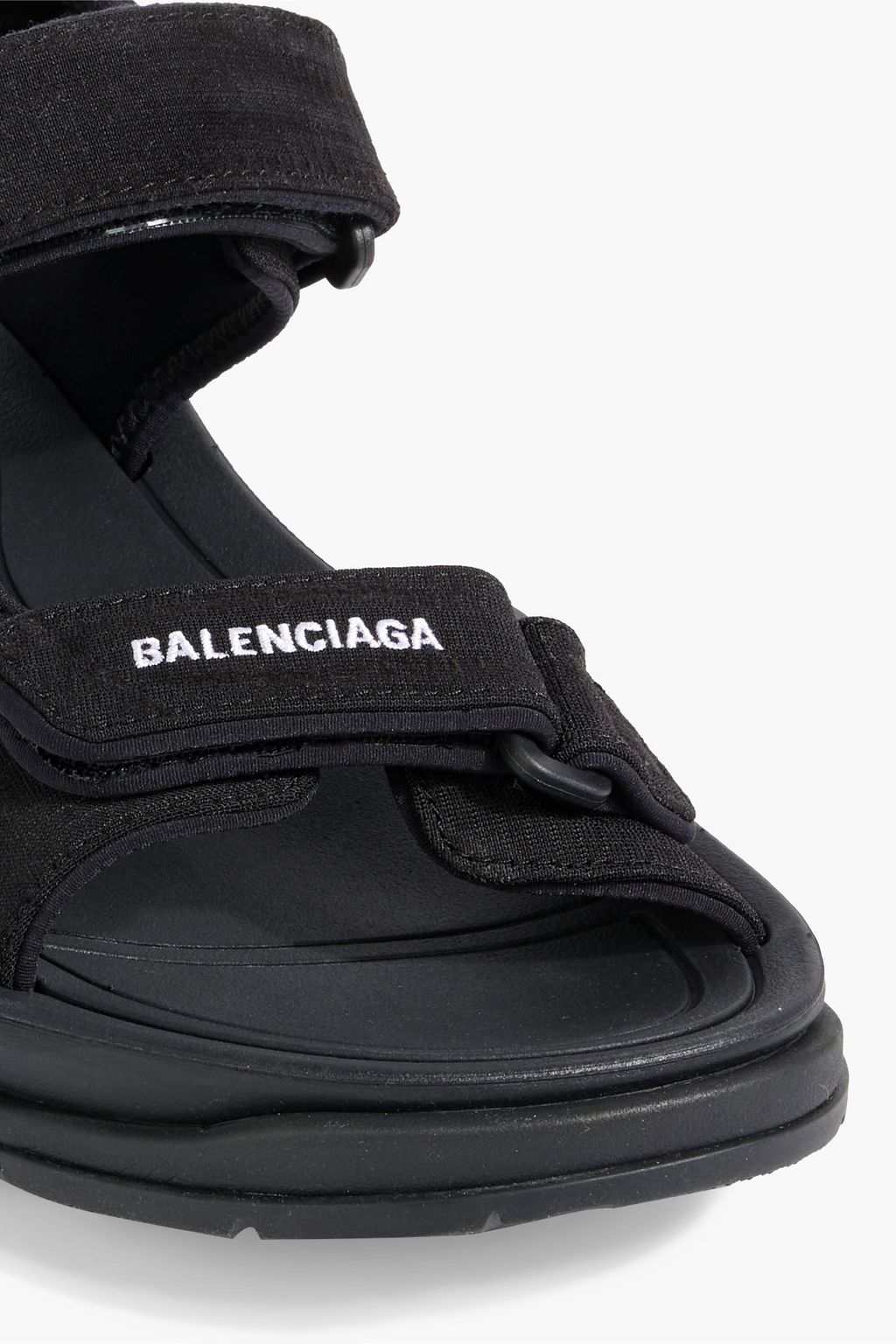 BALENCIAGA Logo-embroidered webbing sandals