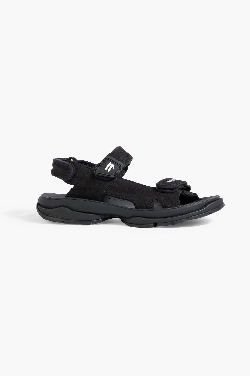 BALENCIAGA Logo-embroidered webbing sandals | THE OUTNET