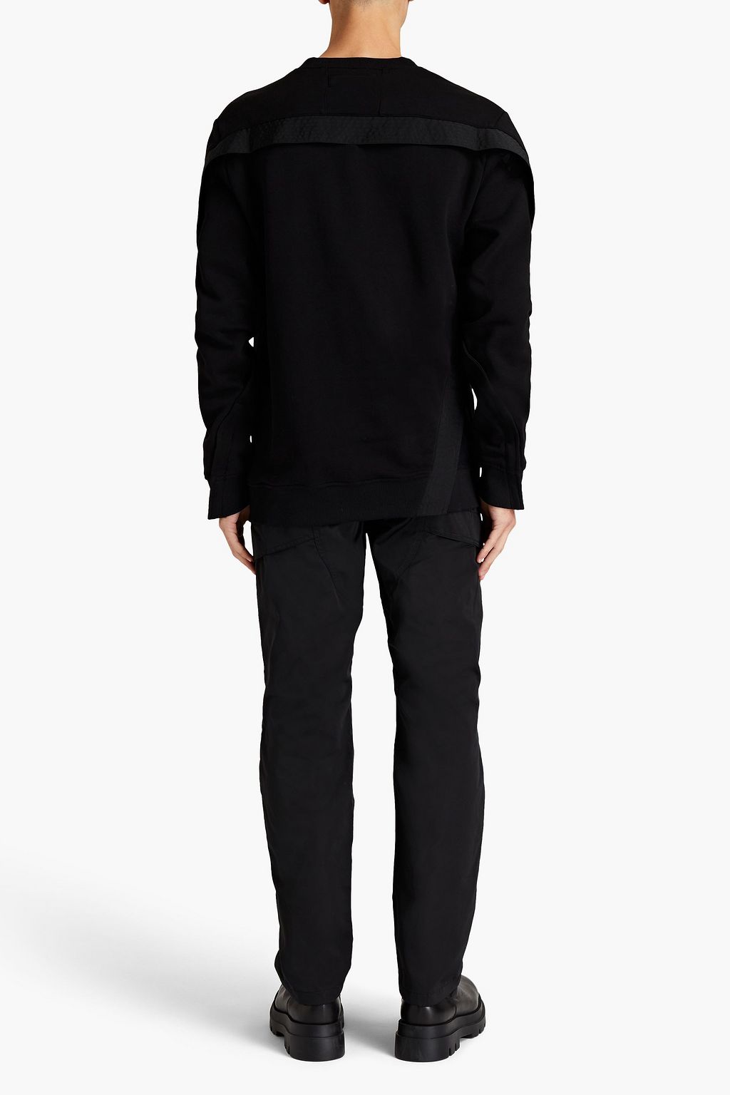 1017 ALYX 9SM Mesh-trimmed cotton-fleece sweatshirt