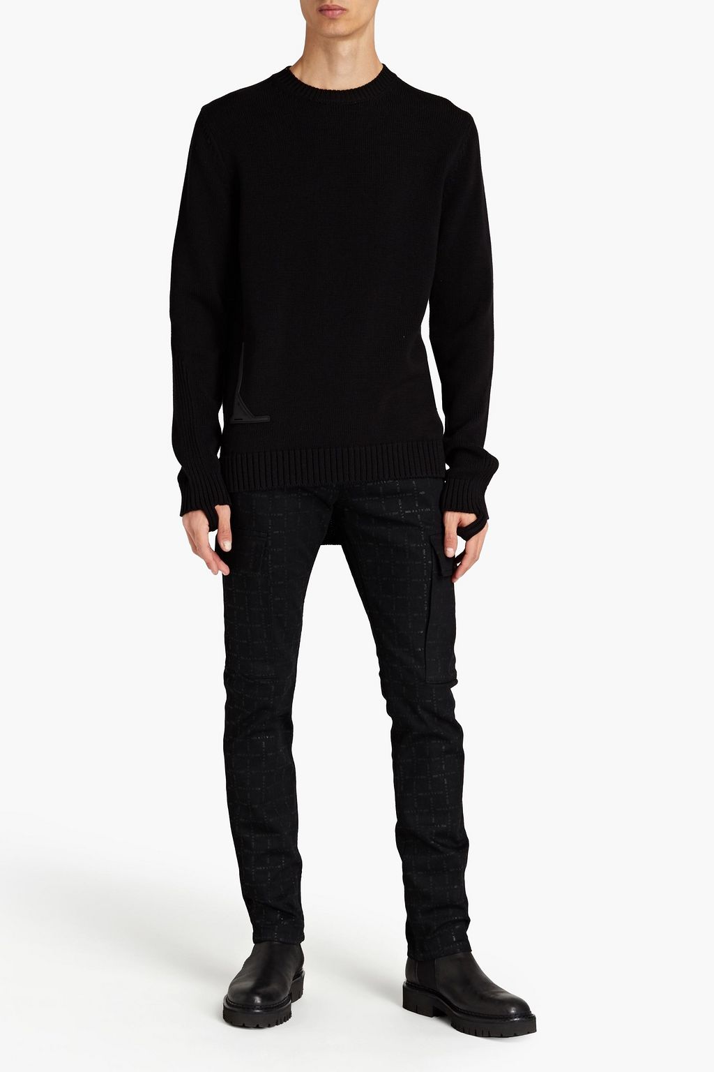 1017 ALYX 9SM Logo-appliquéd cotton sweater