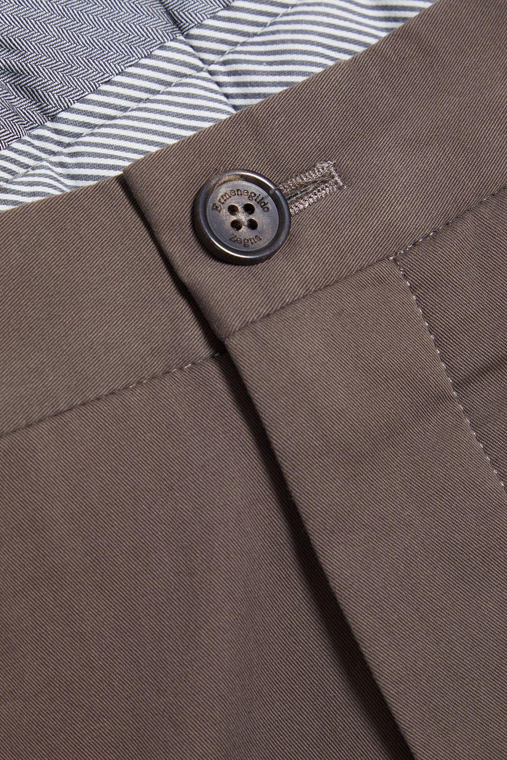 ZEGNA Tapered cotton-blend twill pants