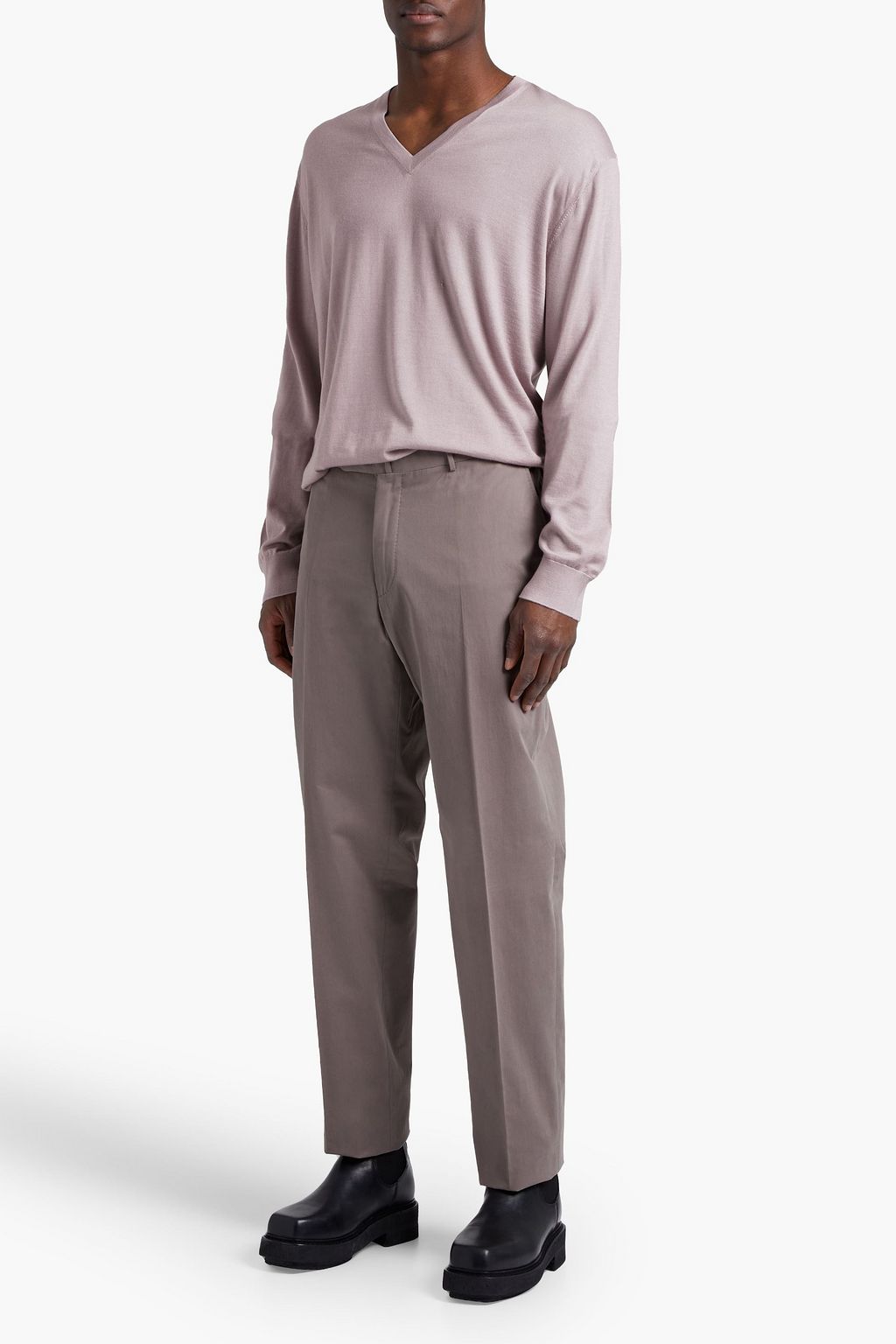 ZEGNA Cashmere and silk-blend sweater