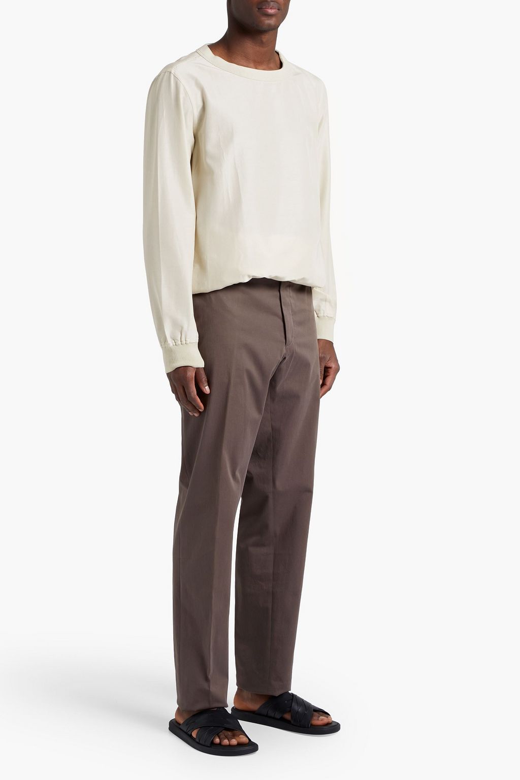 ZEGNA Cotton and silk-blend T-shirt