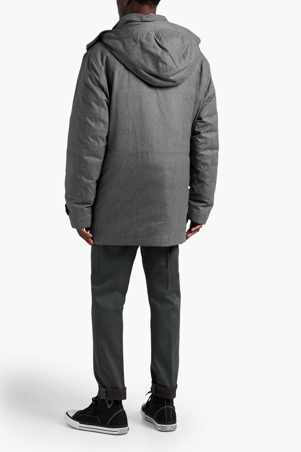 ZEGNA Mélange wool down jacket