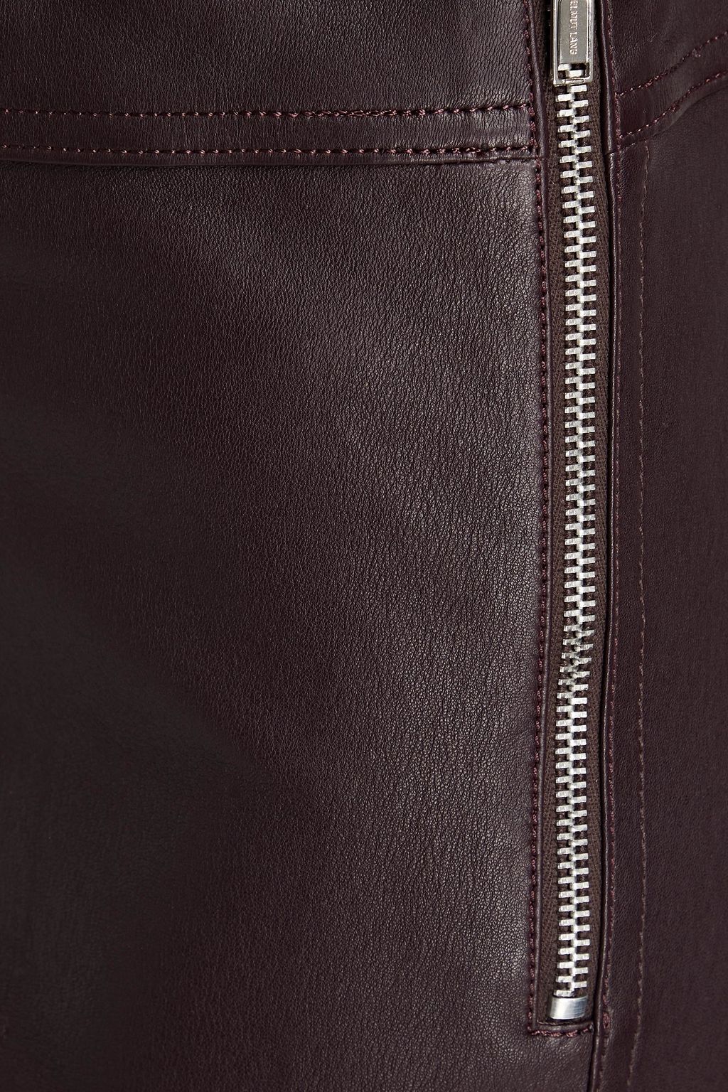 HELMUT LANG Leather slim-leg pants