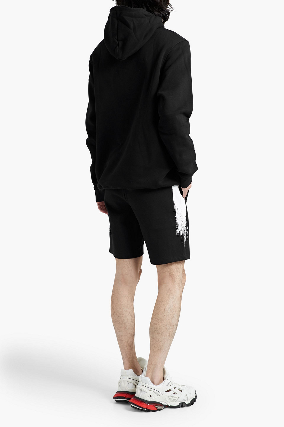 Balr Straight Large Brand Logo Hoodie Black