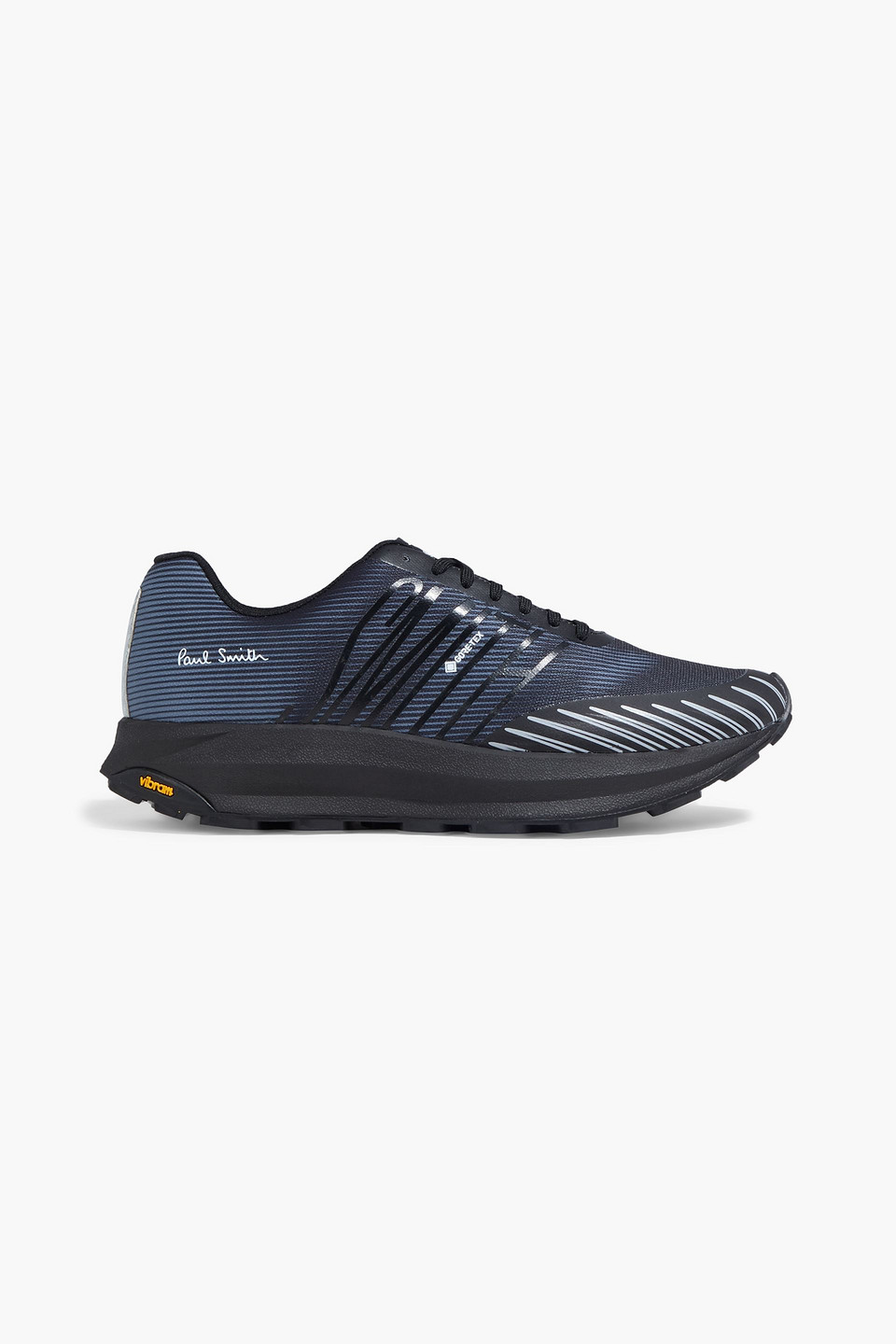 Paul Smith Sierra Sneakers In Black And Blue In Navy
