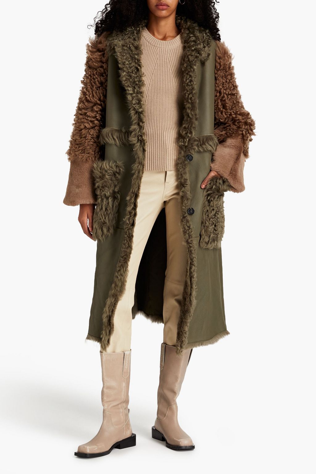 HELMUT LANG Shearling coat