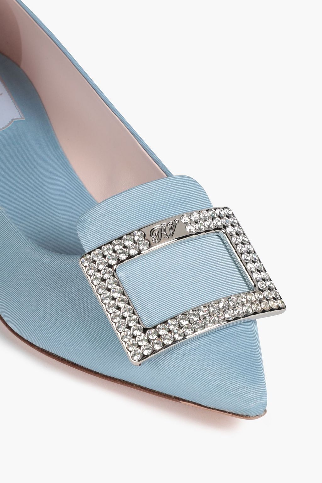 ROGER VIVIER Embellished faille pumps