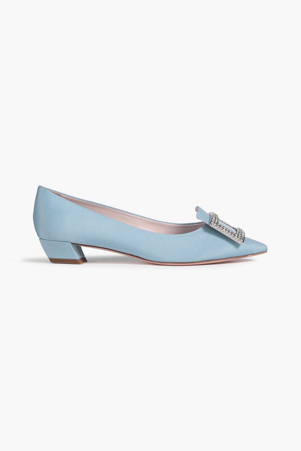 Light blue Gommettine embellished faille pumps | ROGER VIVIER | THE OUTNET