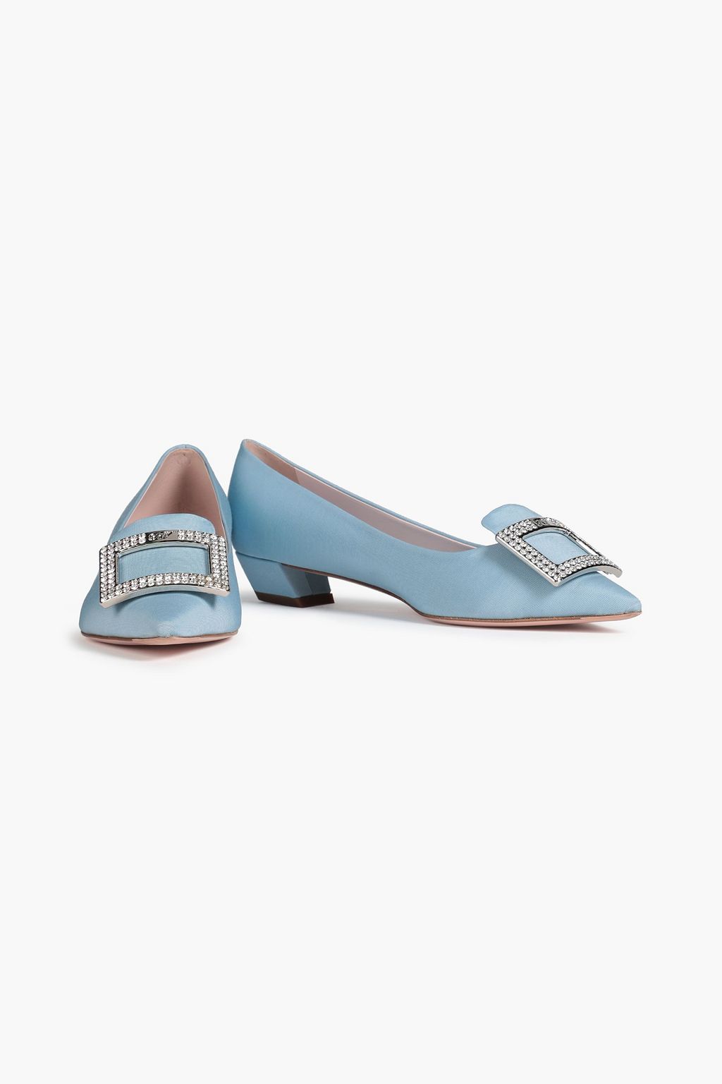 ROGER VIVIER Embellished faille pumps
