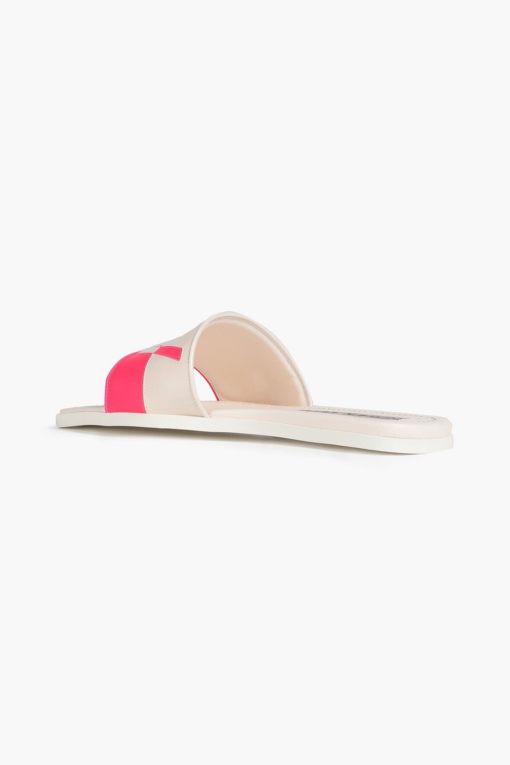 ROGER VIVIER Call Me Vivier two-tone leather slides
