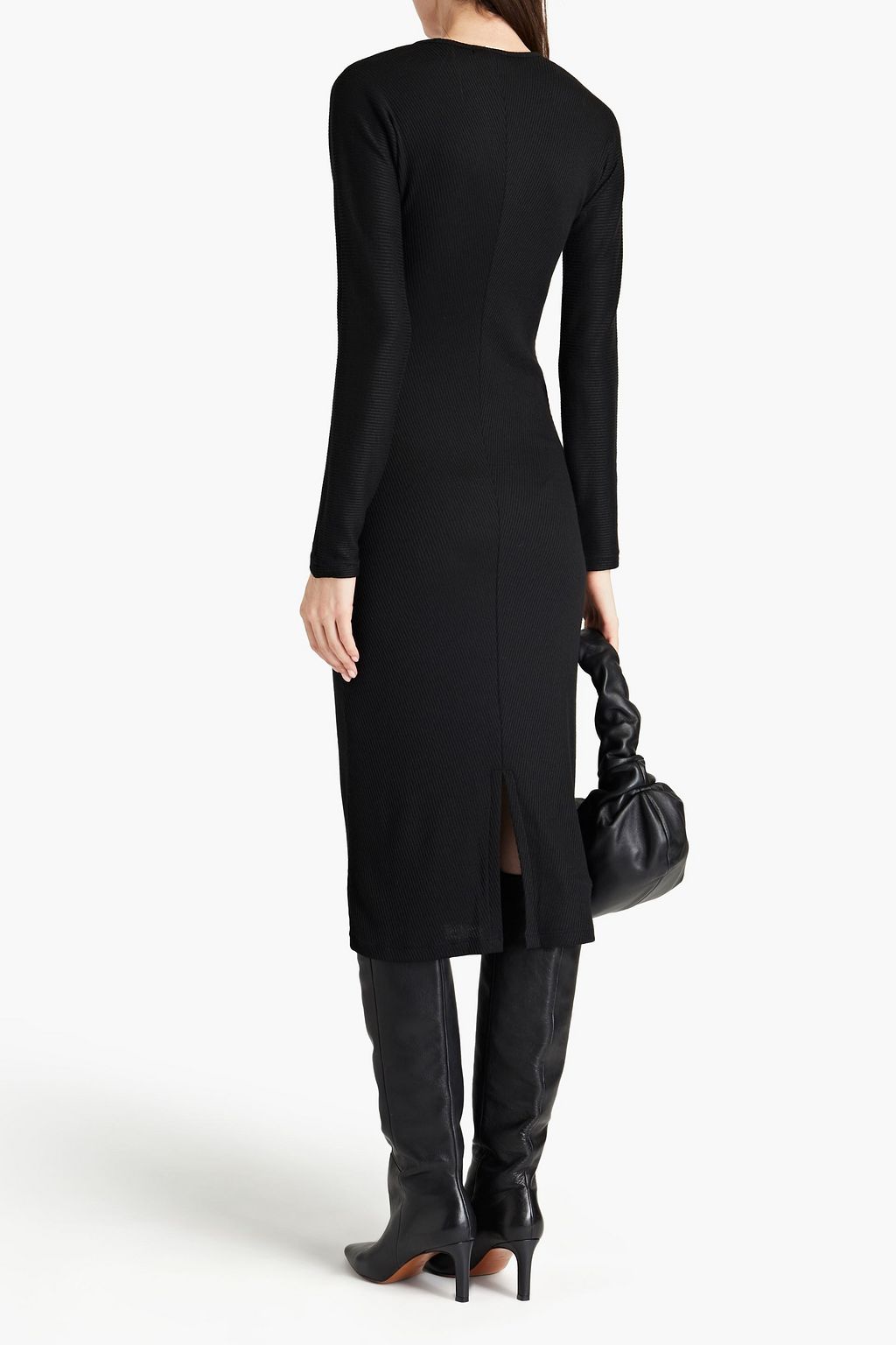 RAG & BONE Ribbed-knit midi dress
