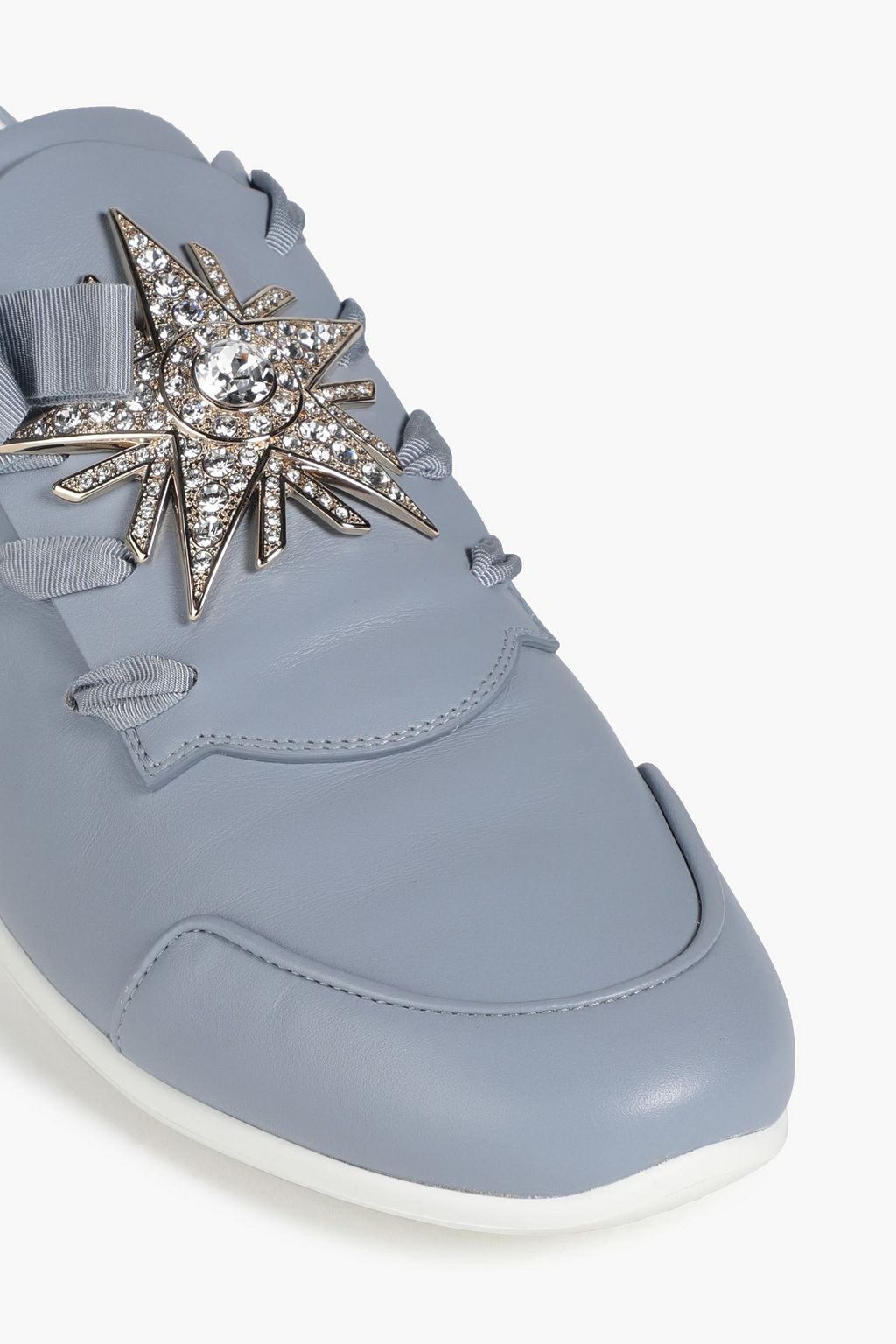 ROGER VIVIER Embellished leather sneakers