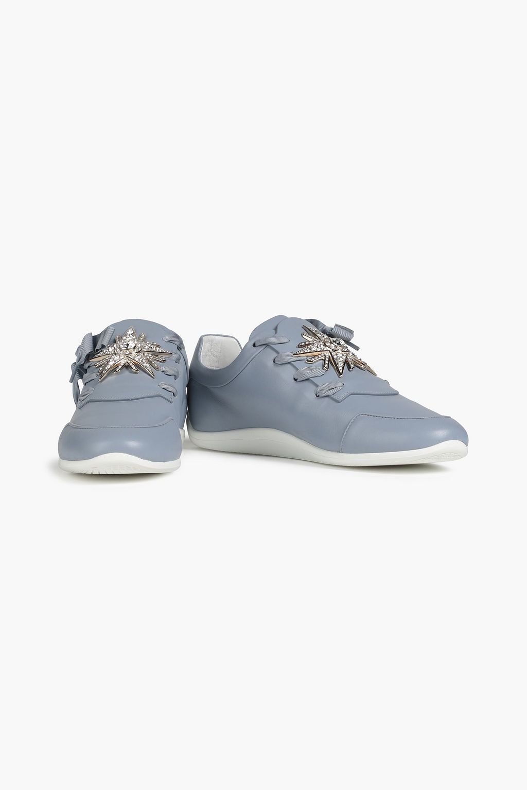 ROGER VIVIER Embellished leather sneakers