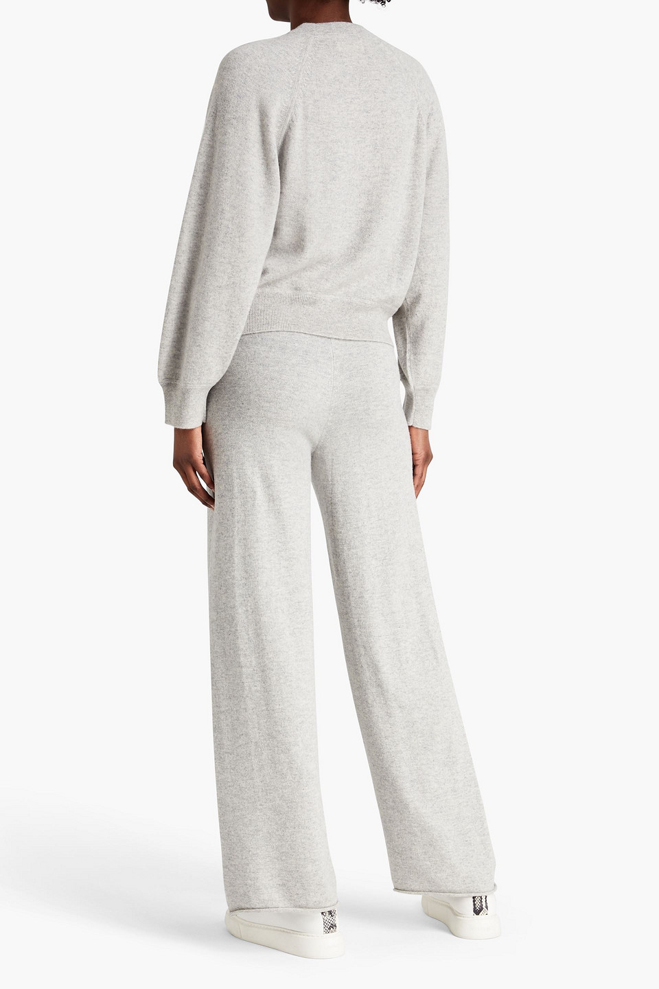 LOULOU STUDIO PEMBA MÉLANGE CASHMERE SWEATER