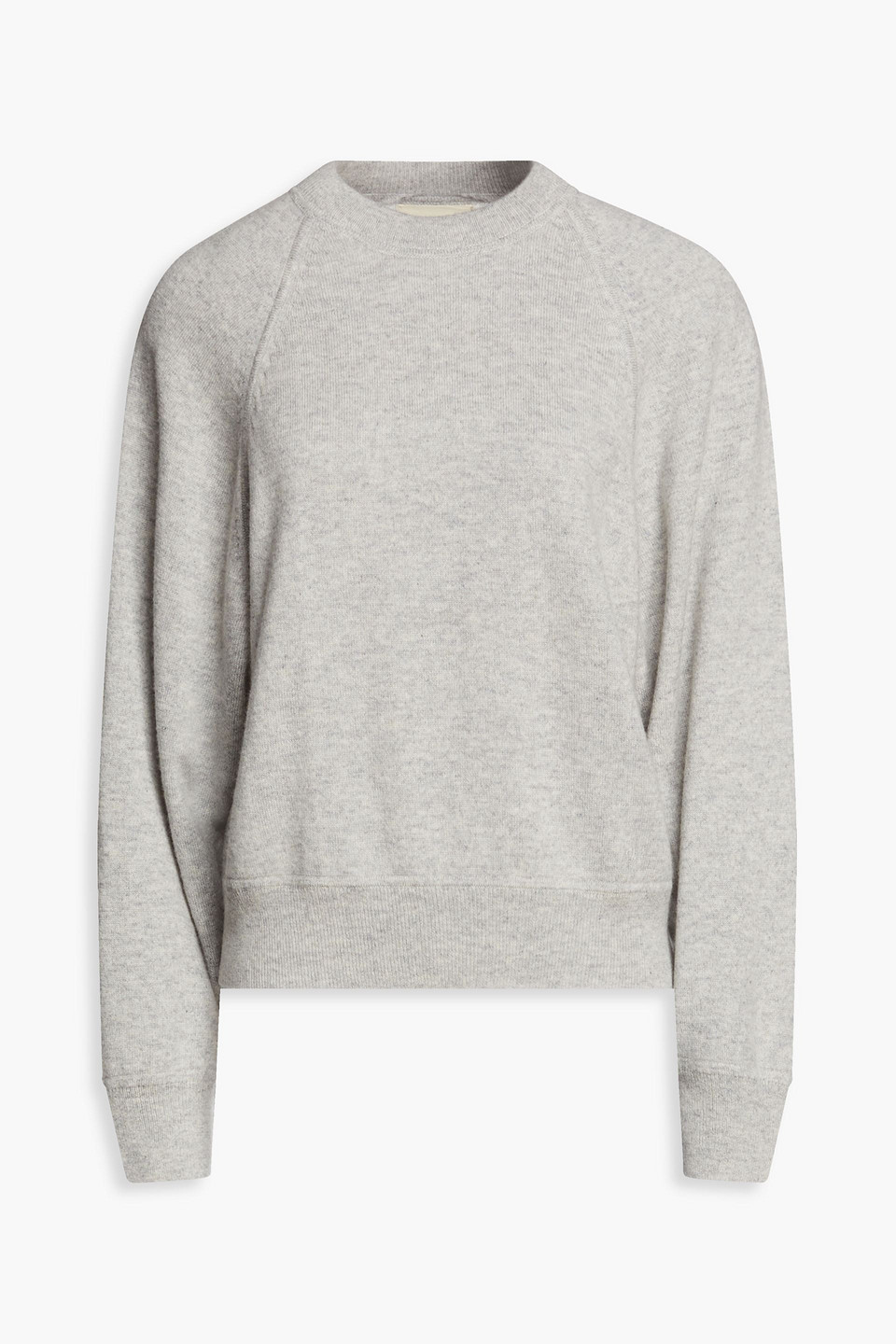 Loulou Studio Pemba Mélange Cashmere Sweater In Light Gray