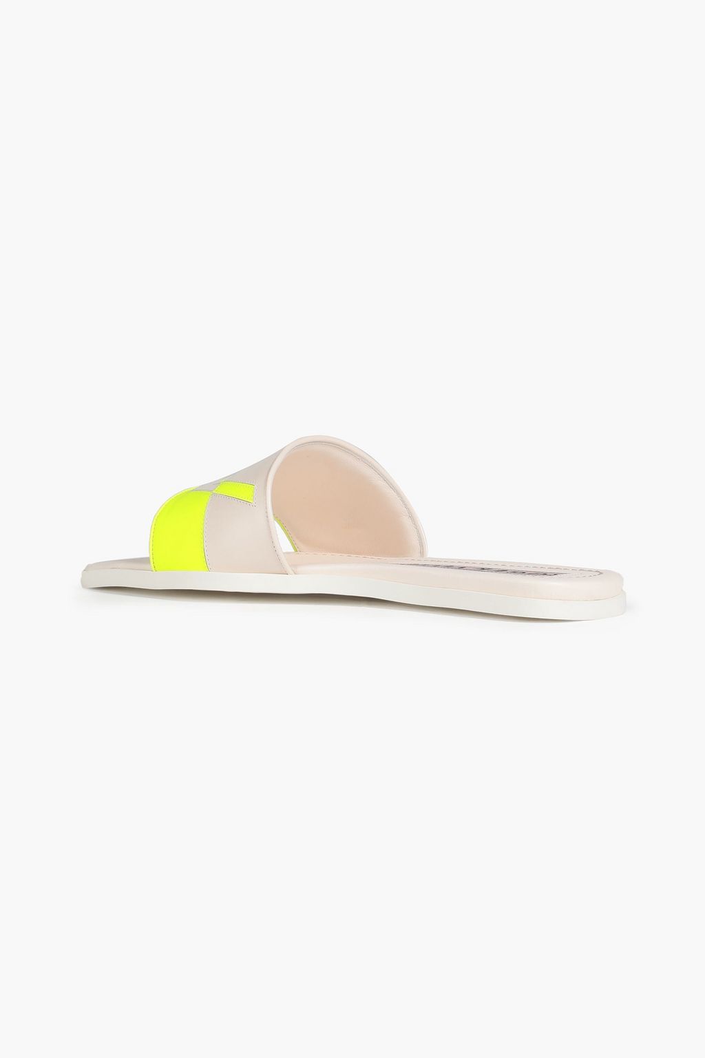ROGER VIVIER Call Me Vivier two-tone leather slides