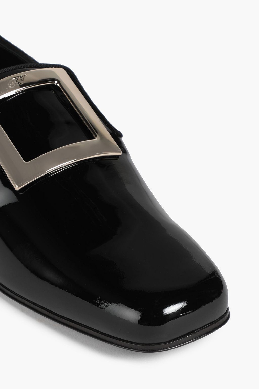 ROGER VIVIER Tres Vivier embellished patent-leather loafers