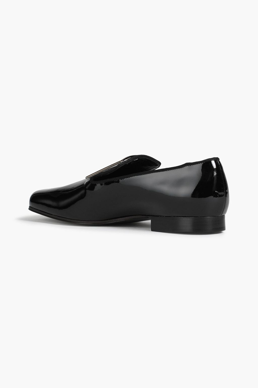 ROGER VIVIER Tres Vivier embellished patent-leather loafers