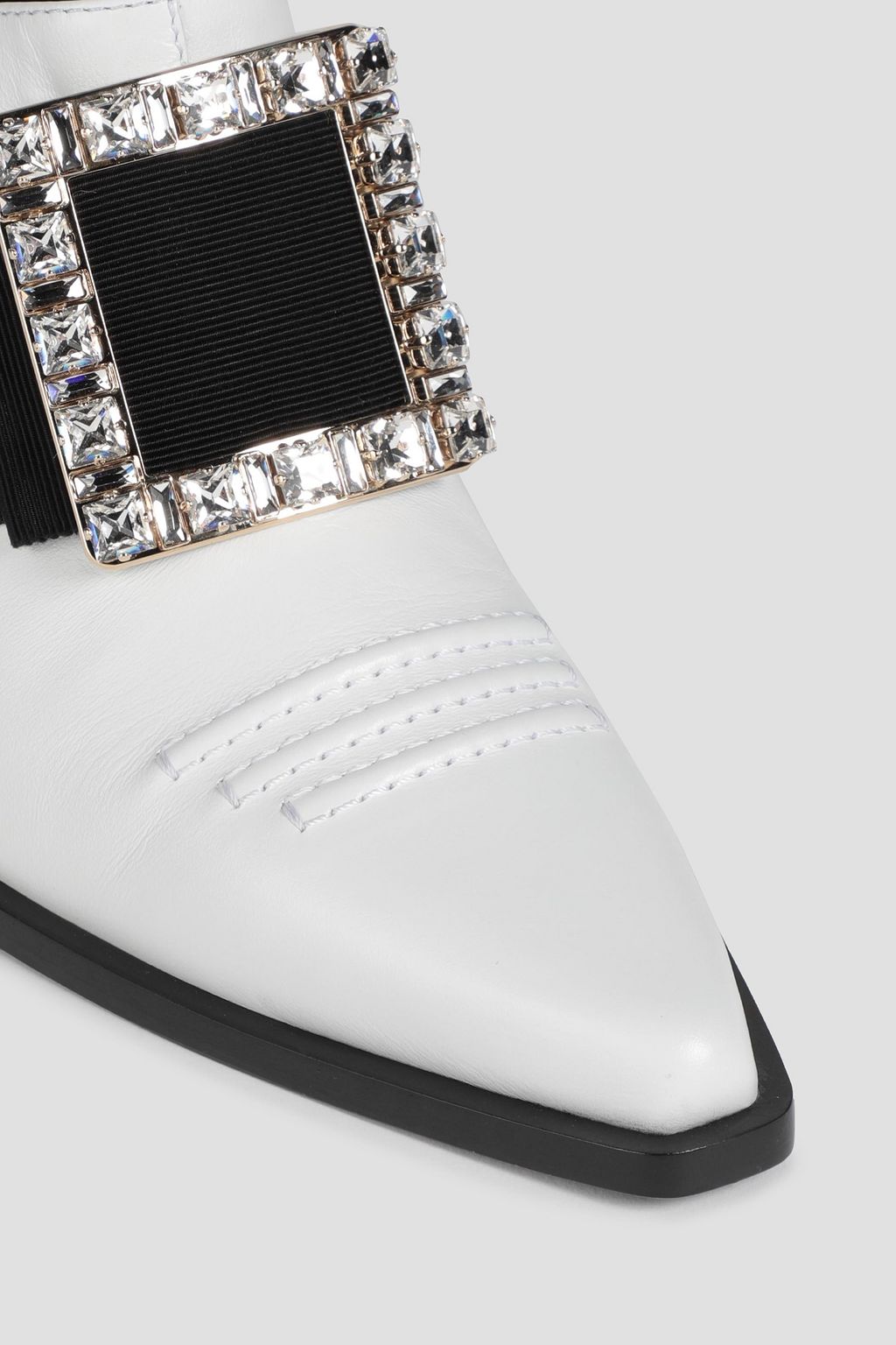 ROGER VIVIER حذاء ميول «فيف تكس» من الجلد مزين بزخارف