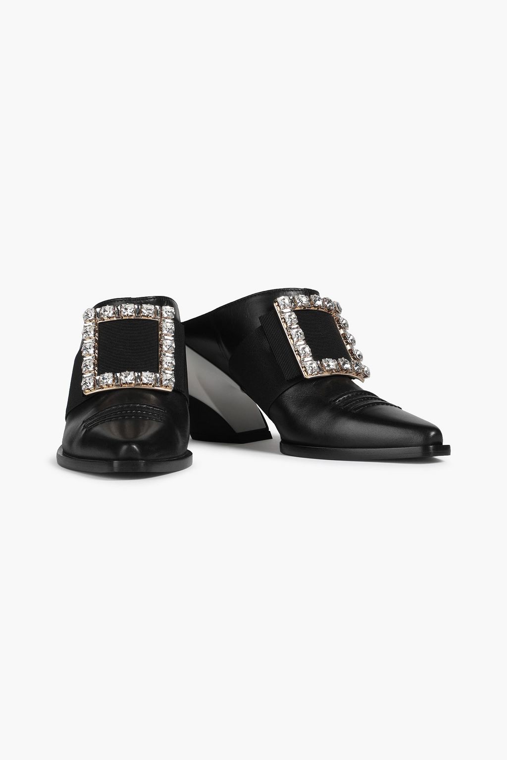 ROGER VIVIER حذاء ميول «فيف تكس» من الجلد مزين بزخارف