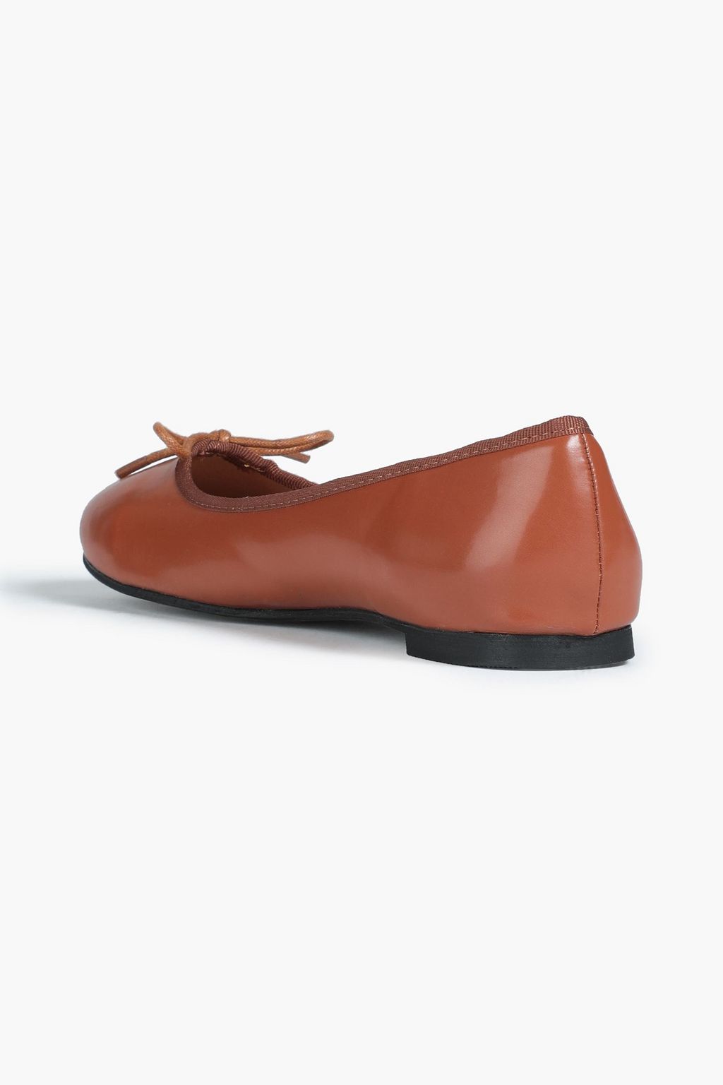FRENCH SOLE Amelie bow-embellished leather ballet flats