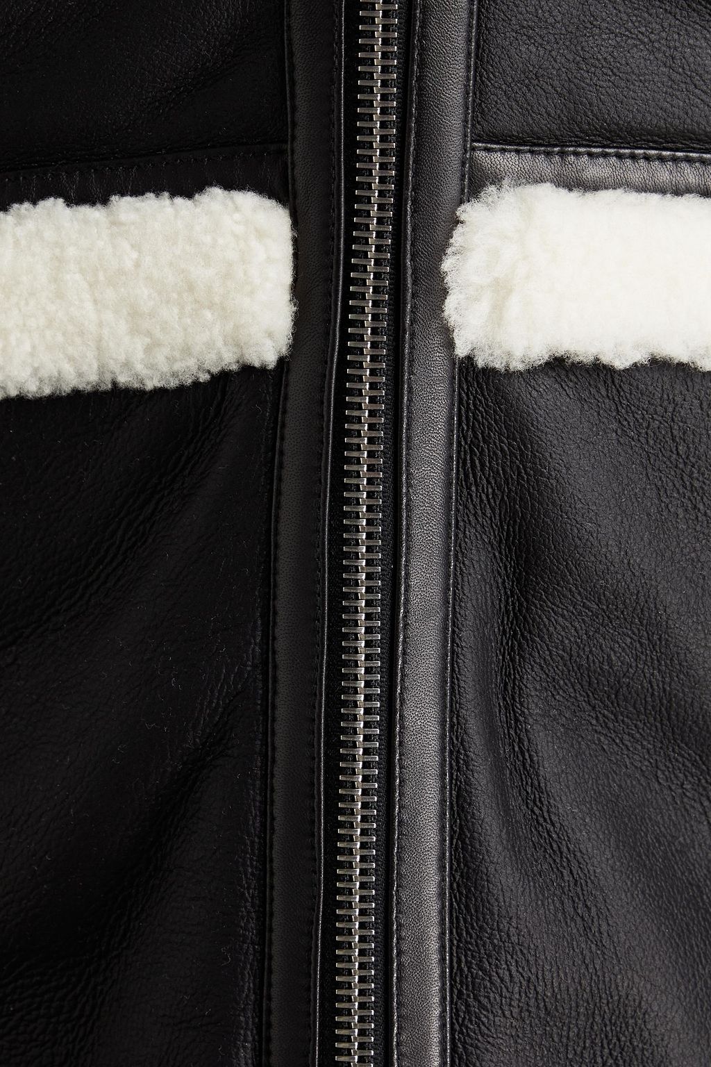 HELMUT LANG Shearling hooded jacket