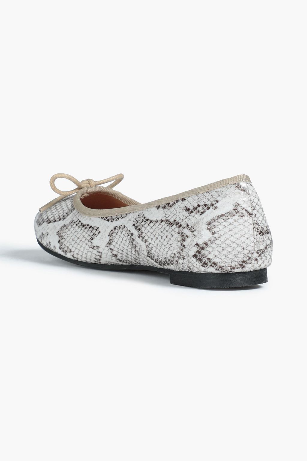 FRENCH SOLE Amelie スネーク風レザー バレリーナシューズ