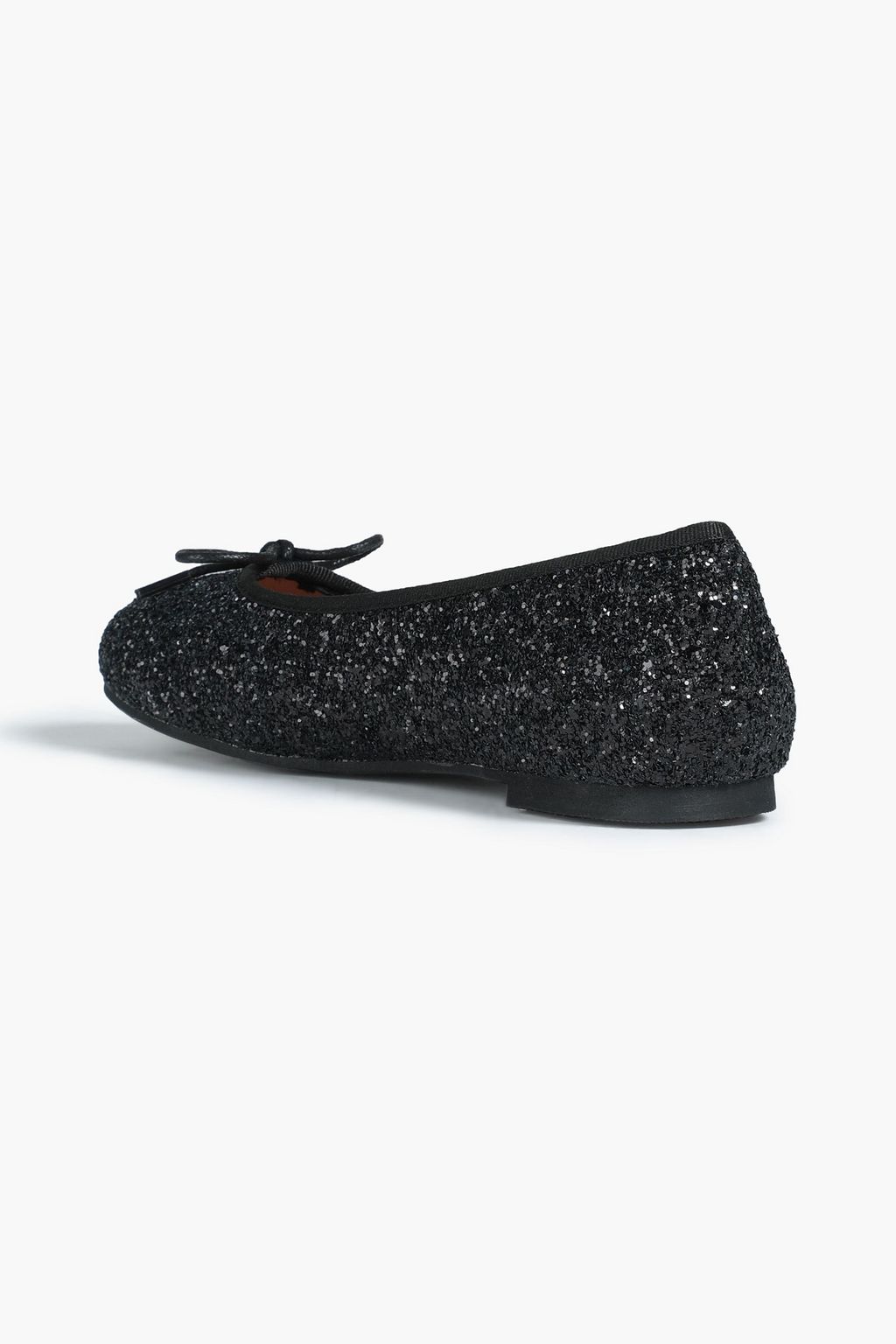 FRENCH SOLE Amelie glittered leather ballet flats